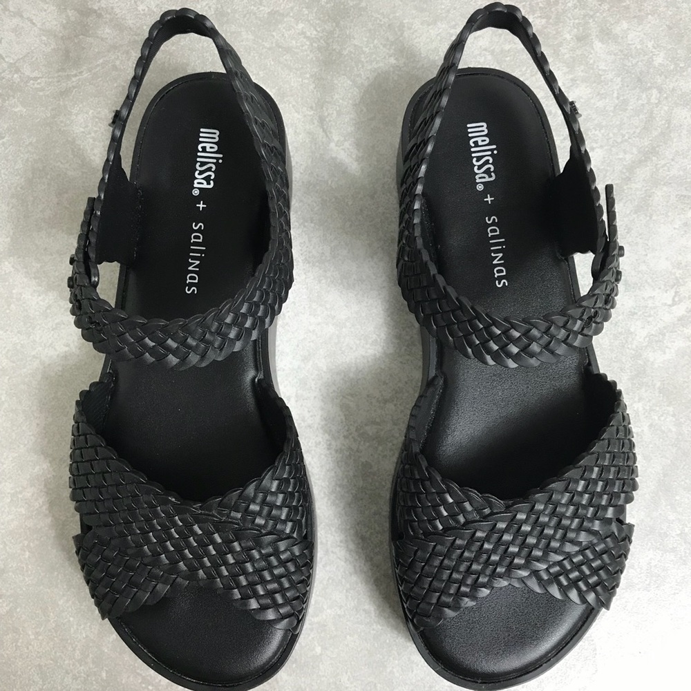 Melissa Salinas Jelly Hotness Black Sandals - Picture 2 of 8